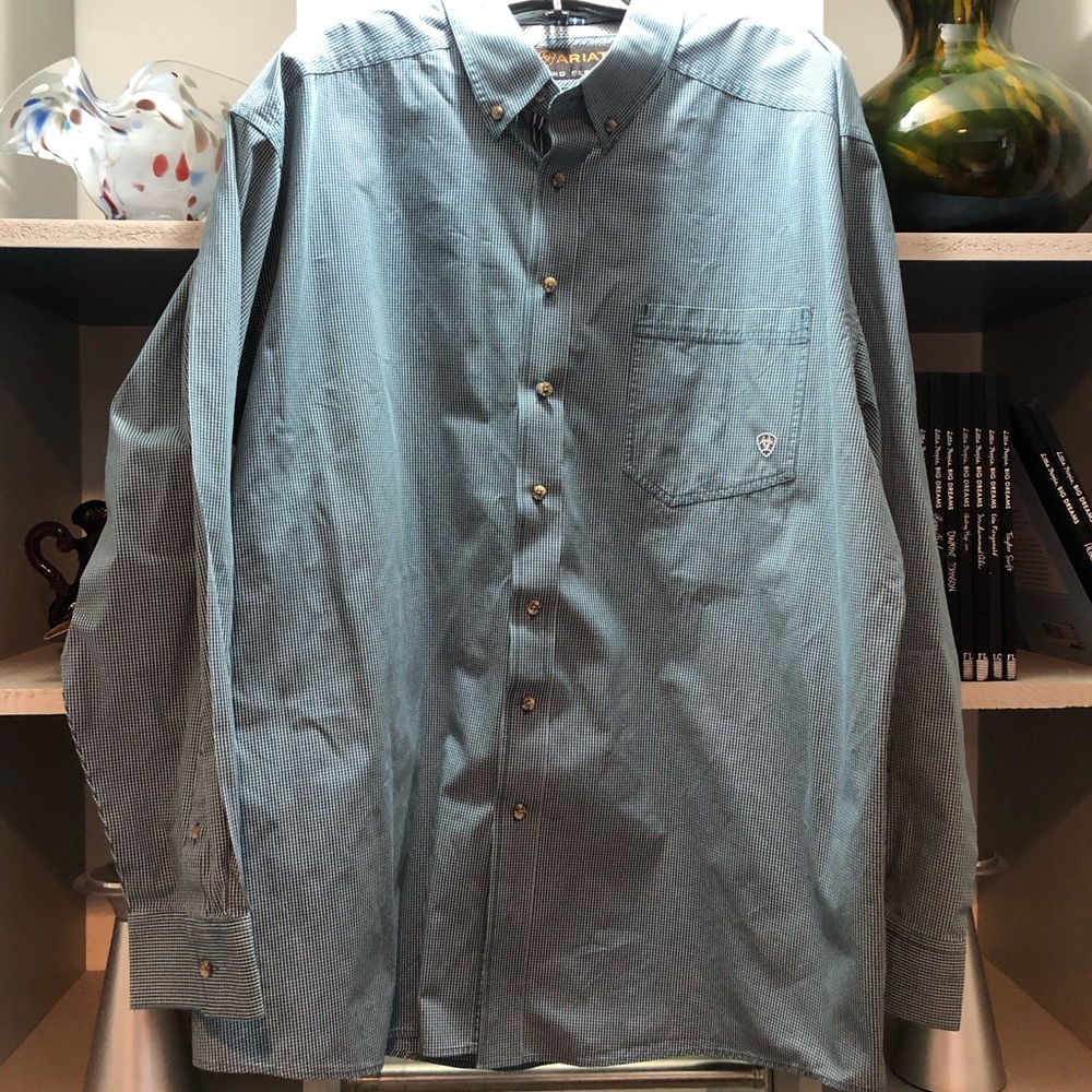 Ariat Pro Series Teal Checkered Shirt